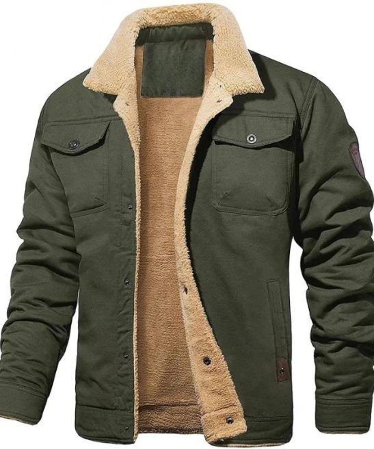 Casual Jacket With Button Closure